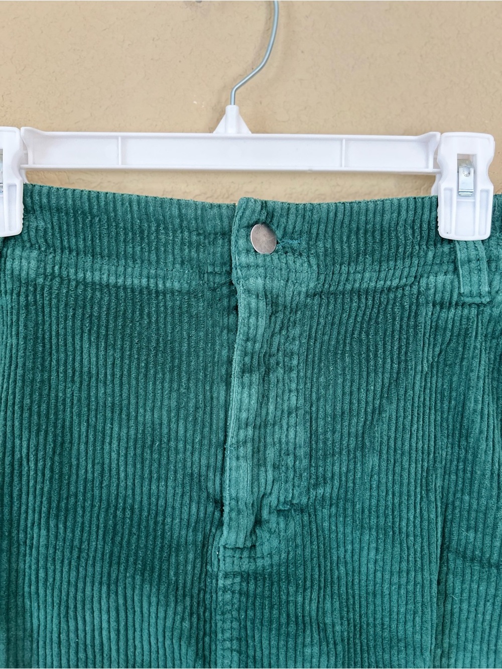 Pact Dark Green Corduroy Mini Skirt Size L Organic Cotton - Picture 5 of 10